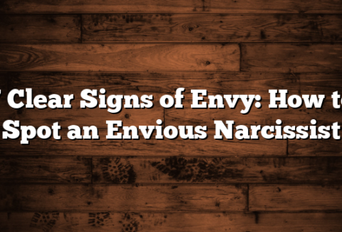 7 Clear Signs of Envy: How to Spot an Envious Narcissist