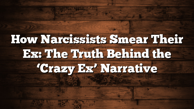 How Narcissists Smear Their Ex: The Truth Behind the ‘Crazy Ex’ Narrative